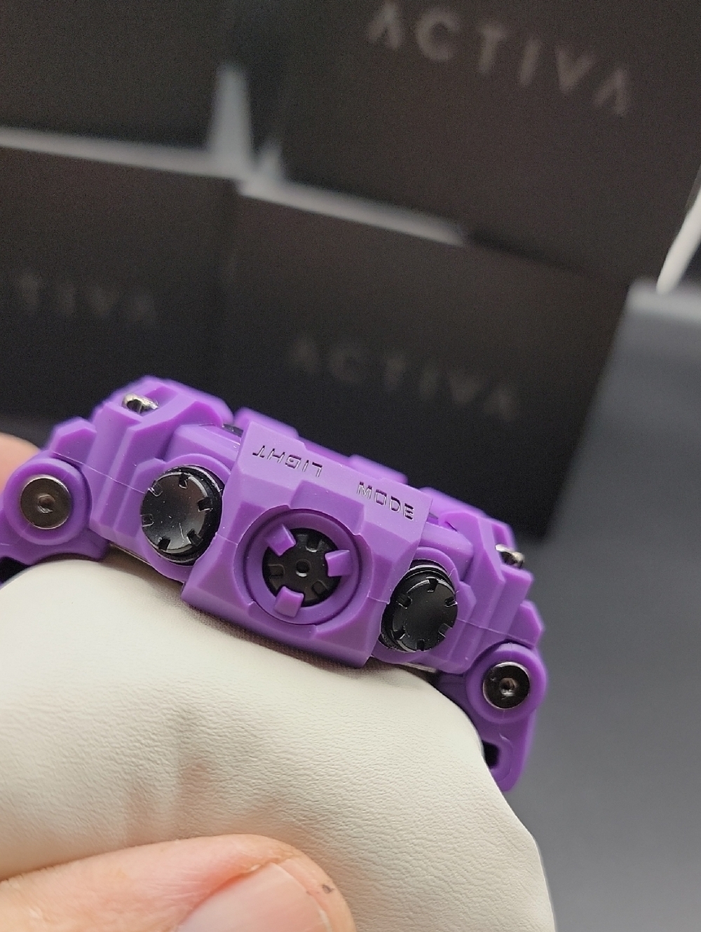 NWT Activa ACW1968-012 Kadron X Invicta Digital Men's Purple Sports Watch - 53mm - Picture 7 of 8